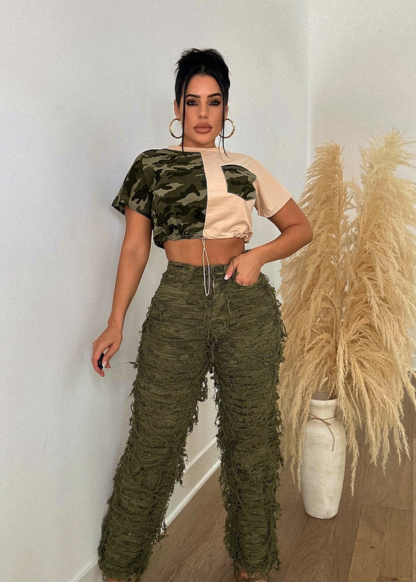 Your Better Camo Ripped Pant